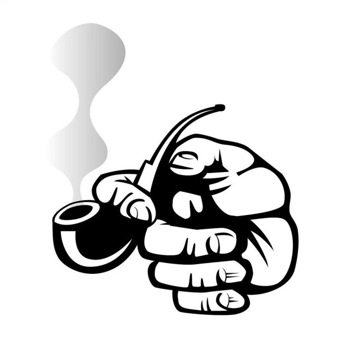 smoking pipe vector image